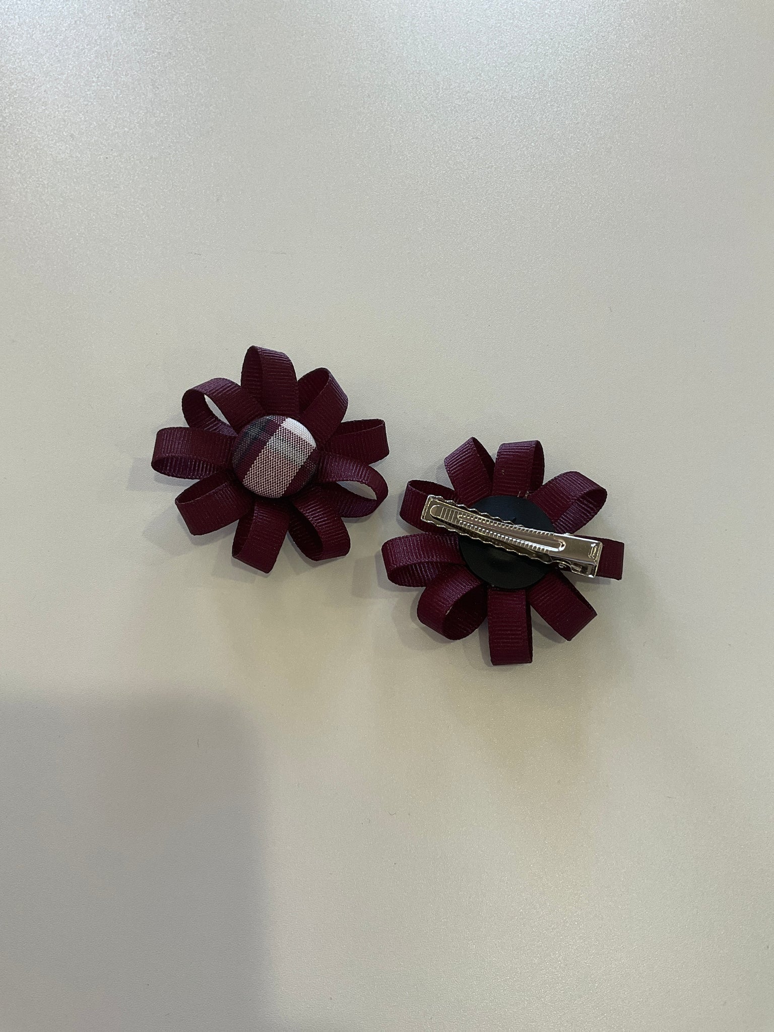 WA/HCA Button Pigtail Bow Set