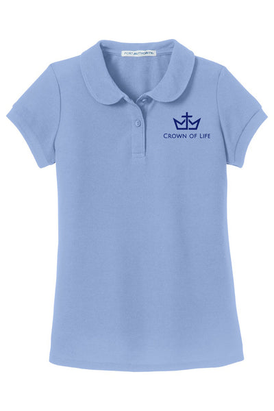 COL Girl's SS Pique Polo - New Logo