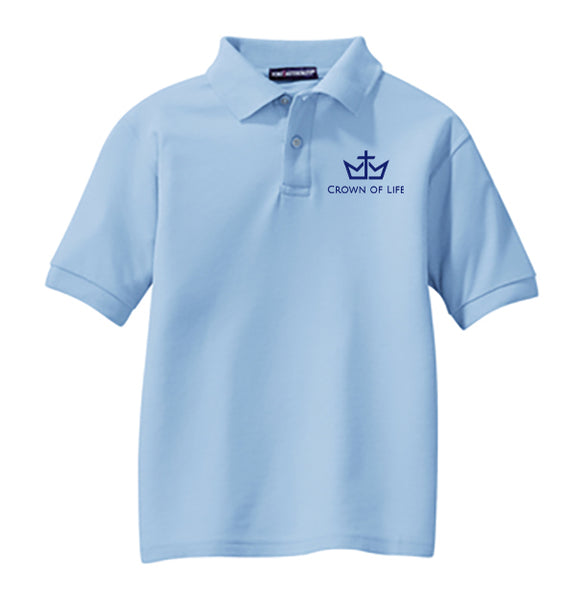 COL Youth SS Pique Polo - New Logo